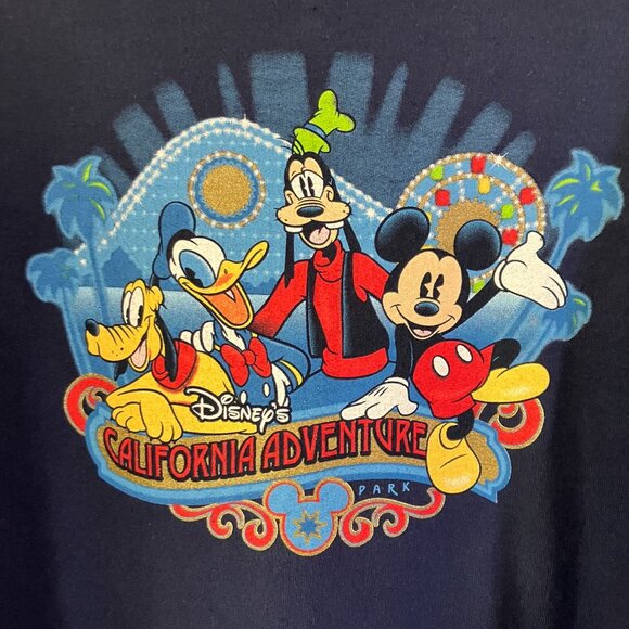 Disneyland Resort Other - Disneyland Resort Mens California Adventure Full Zip Hoodie Size XL Blue AN EXC